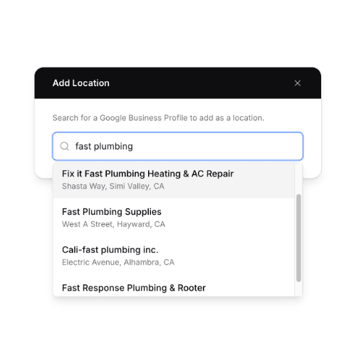 Select your Google profile